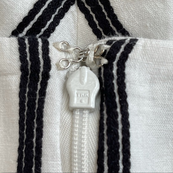 Talbots Linen Blend Black & White Midi Skirt - Picture 6 of 10